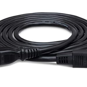 Hosa PWC-178 IEC C9 to NEMA 1-15P Power Cord, 8 Feet
