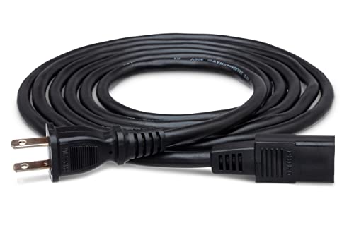 Hosa PWC-178 IEC C9 to NEMA 1-15P Power Cord, 8 Feet