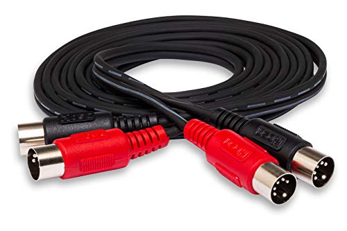 Hosa MID-201 Dual MIDI Cable, Dual 5-pin DIN to Same, 1 m