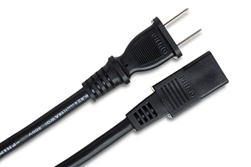 Hosa PWC-178 IEC C9 to NEMA 1-15P Power Cord, 8 Feet