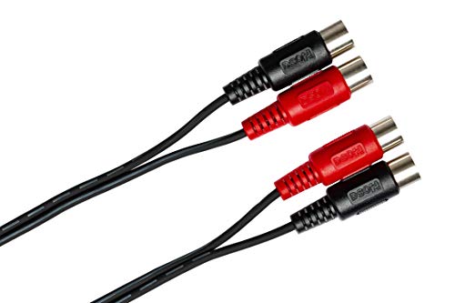 Hosa MID-202 Dual MIDI Cable, Dual 5-pin DIN to Same, 2 m