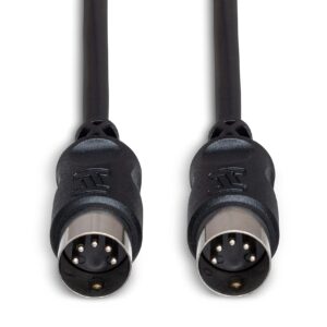 Hosa MID-303BK 5-Pin DIN to 5-Pin DIN MIDI Cable, 3 Feet