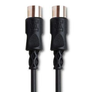 Hosa MID-303BK 5-Pin DIN to 5-Pin DIN MIDI Cable, 3 Feet