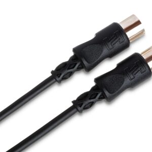 Hosa MID-303BK 5-Pin DIN to 5-Pin DIN MIDI Cable, 3 Feet