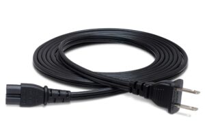 hosa pwp-426 iec c7 to nema 1-15p power cord, 8 feet