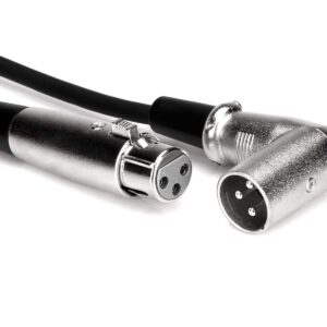 Hosa XRR-101.5 Cable XLR3F - XLR3M RA 1.5 Feet