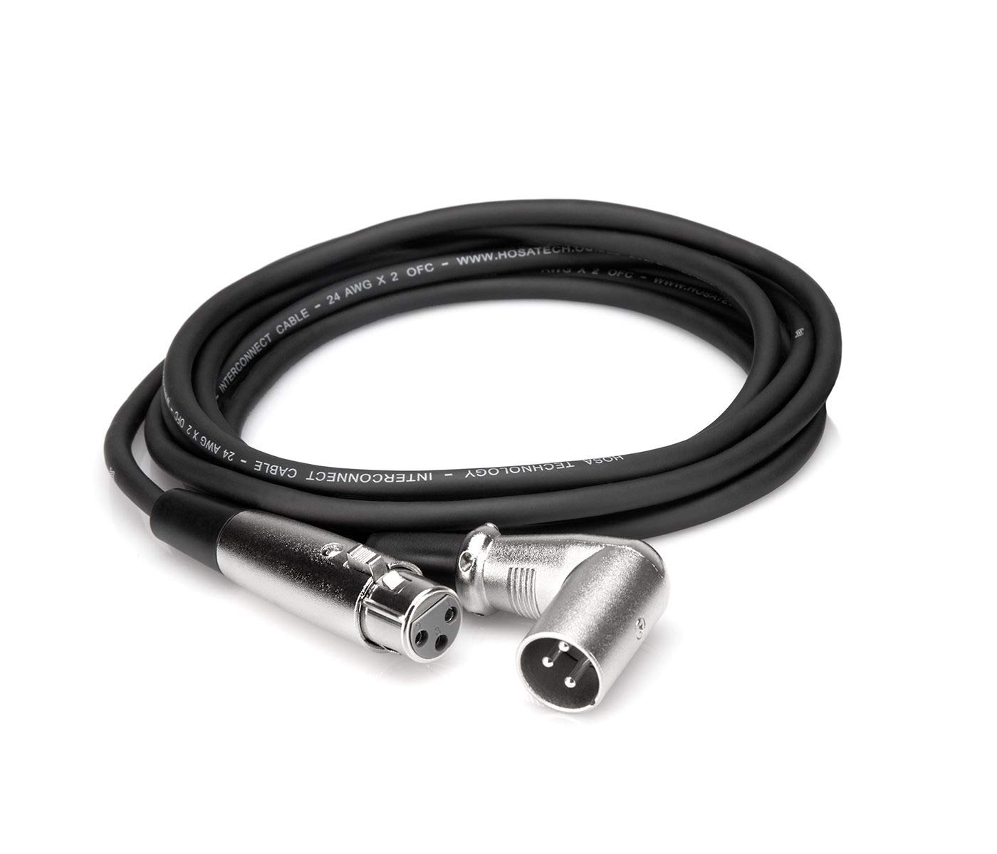 Hosa XRR-101.5 Cable XLR3F - XLR3M RA 1.5 Feet