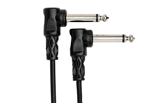 Hosa CFS-106 Molded Right Angled Guitar Patch Cable, 6 Inch