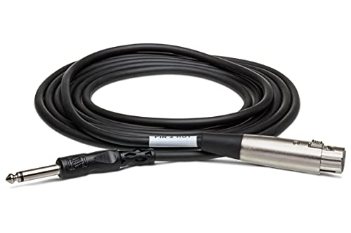 Hosa PXF-105 XLR3F to 1/4" TS Unbalanced Interconnect Cable, 5 Feet