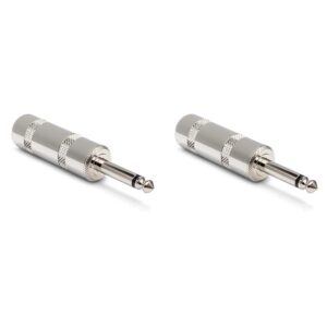 hosa jmb-025 jumbo 1/4" ts connector (pack of 2)