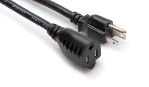 hosa pwx-450 power extension cord, nema 5-15r to nema 5-15p, 50 ft