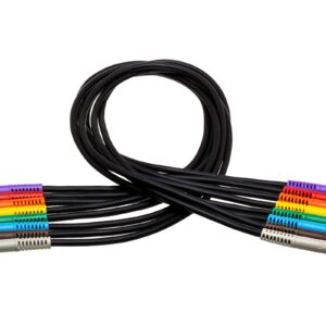 Hosa TTS-845 Balanced Patch Cables, TT TRS to Same, 1.5 ft