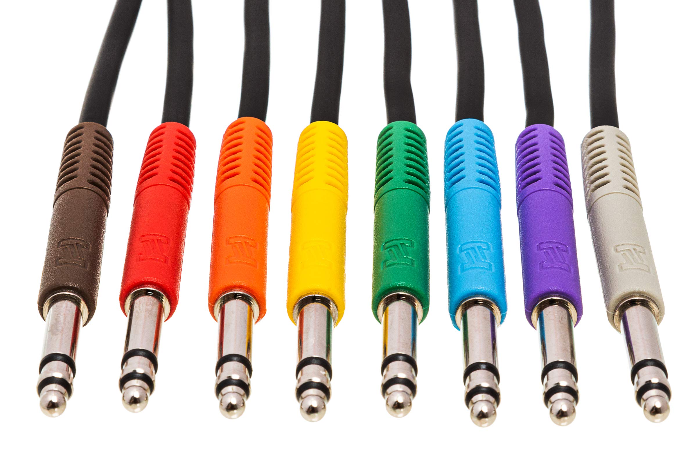 Hosa TTS-845 Balanced Patch Cables, TT TRS to Same, 1.5 ft