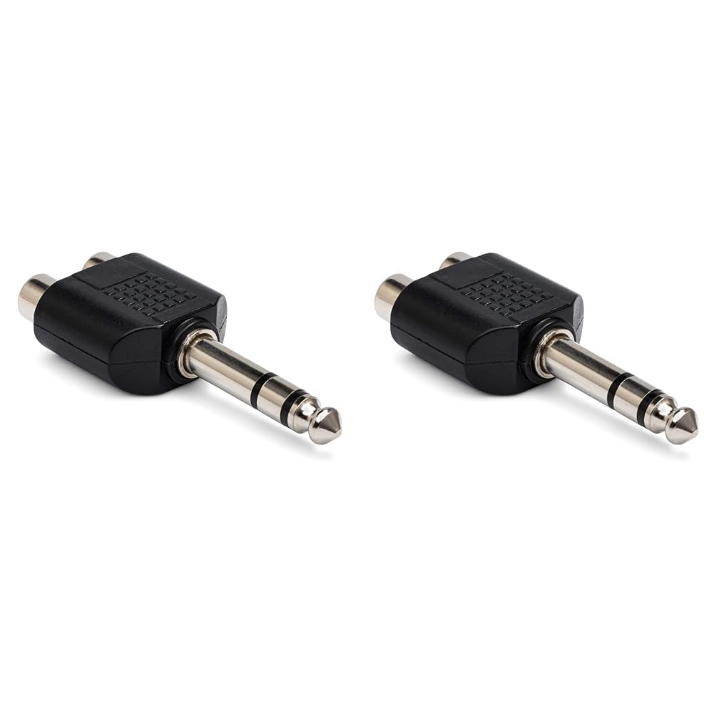 HOSA GPR-484 Dual RCA to 1/4" TRS Adaptor (Pack of 2)