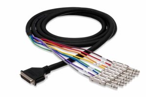 hosa dtp802 snake cable db25 to 8 x trs 6.6ft db25 to trs snake