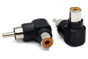 hosa gra-259 rca to rca right angle adaptors, 2 pieces