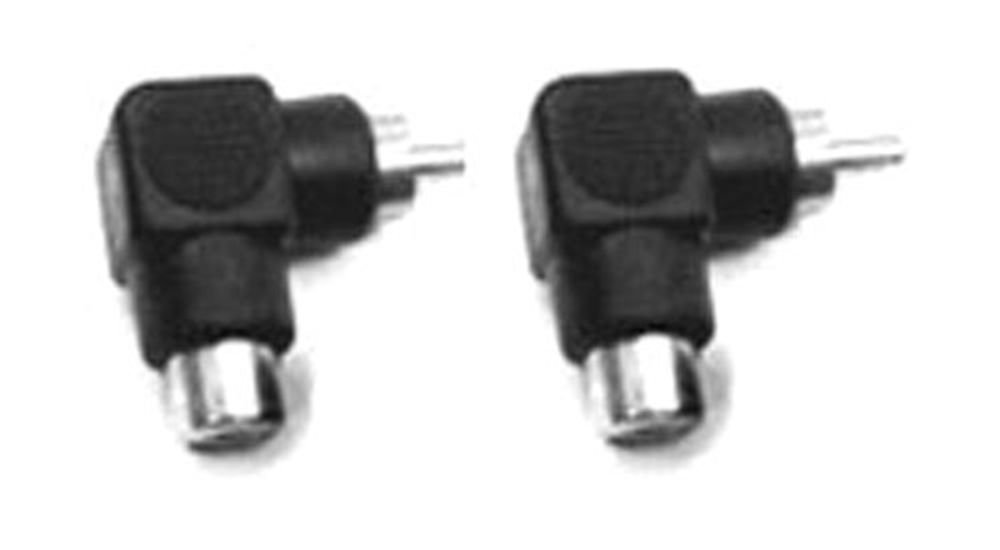 Hosa GRA-259 RCA to RCA Right Angle Adaptors, 2 Pieces