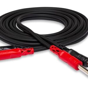 Hosa Stage and Studio Patch Cable, 1/4" TS to Dual RCA (CPR206)