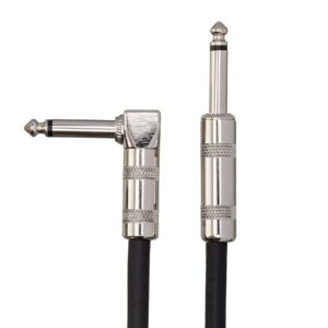 Hosa GTR-518 Straight to Right Angle Tweed Guitar Cable, 18 Feet