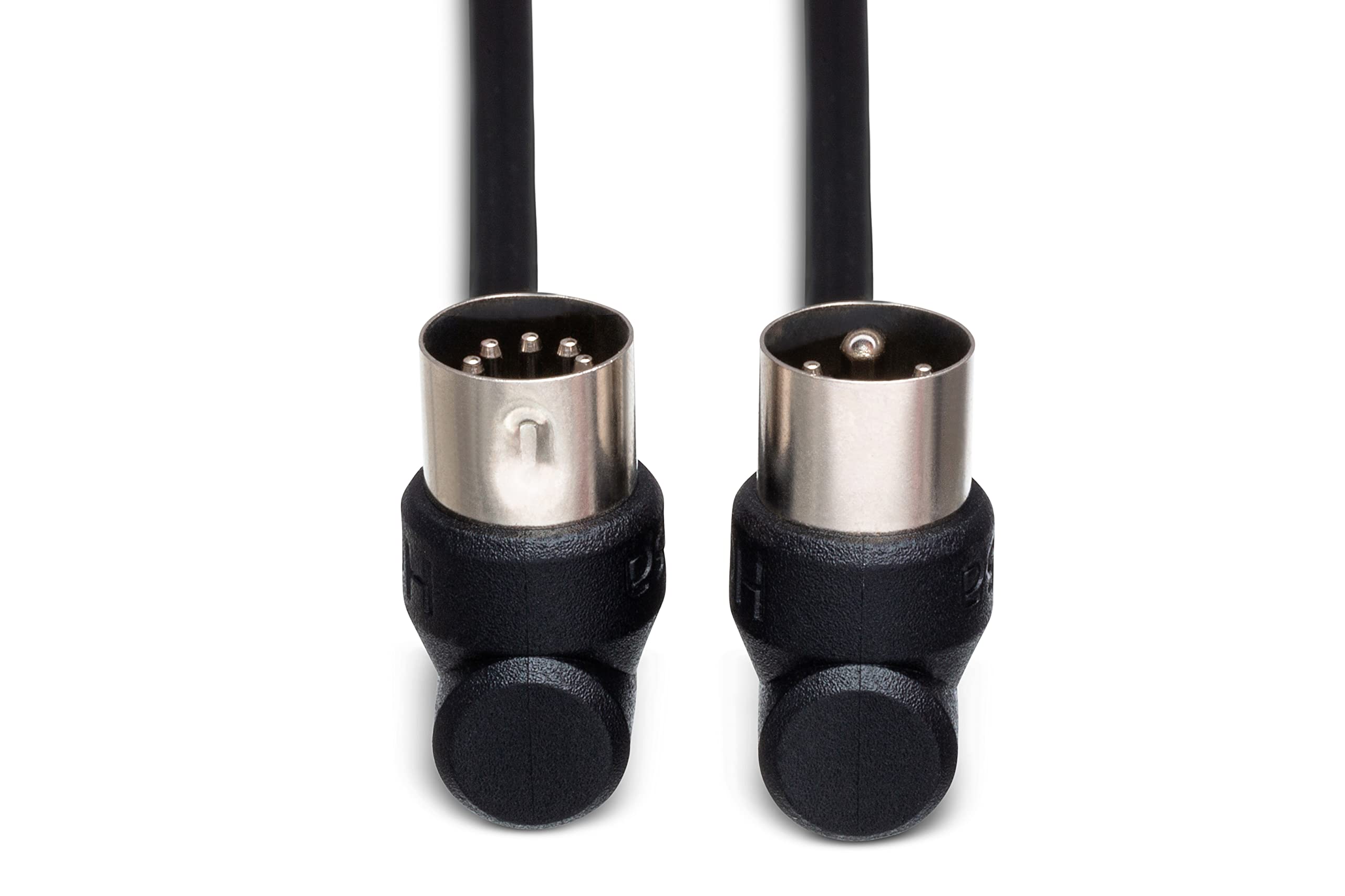 Hosa MID-310RR Right-angle MIDI Cable, Right-angle 5-pin DIN to Same, 10 ft