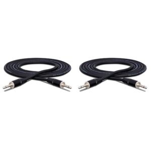 hosa skj-405 rean 1/4" ts pro speaker cable, 5 feet (pack of 2)