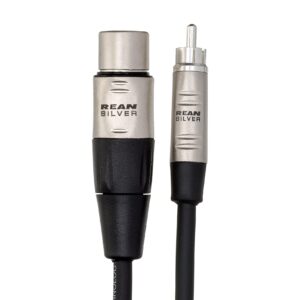 Hosa HXR-010 Pro Unbalanced Interconnect, REAN XLR3F to RCA, 10 ft