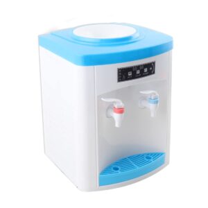 ECUTEE Countertop Water Cooler Dispenser 5 Gallon Hot and Cold Water Dispenser Top Loading 3 Temperature Settings Countertop Drinking Machine for Home Office Use 110V