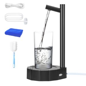 5 Gallon Water Dispenser,Water Dispenser for 5 Gallon Bottle,smart desktop Water Dispenser,Bedside Water Dispenser ，Automatic Drinking Water Dispenser Pump,Safe and Leak-Free for Long-Term Use -Black