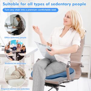 Seat Cushion, Memory Foam Chair Cushions Non-Slip Office Chair Cushion, Car Seat Cushion, Sciatica & Back Coccyx Tailbone Pain Relief for Office/Home Chair Computer Desk Wheelchair Car