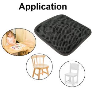 Esme L&H 12 Inch Kids Chair Pads with Ties Breathable 3D Air Mesh Chair Cushion Square Seat Cushion for Kids Chair/School Chair/Wood Chairs