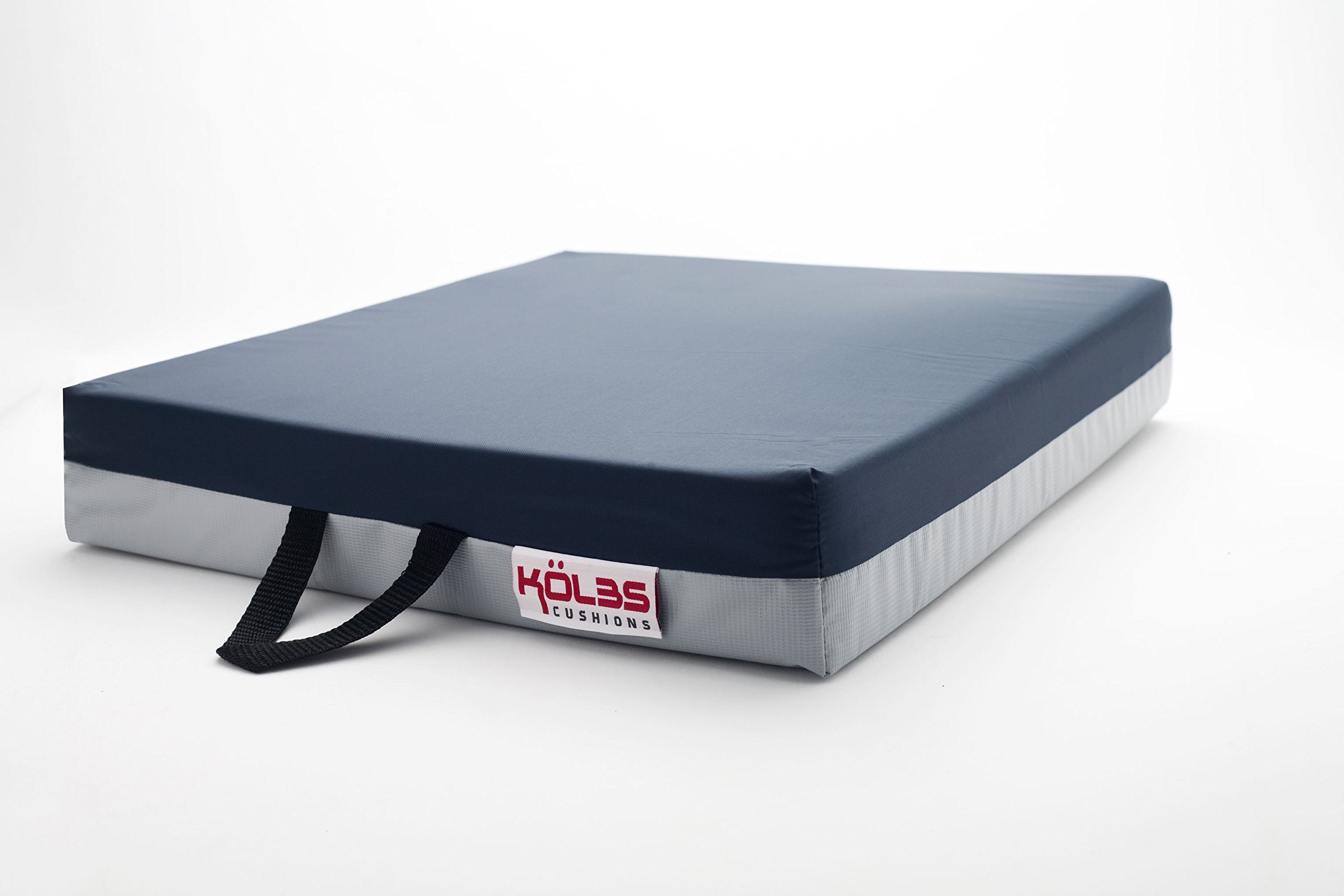 Kolbs Gel Extreme | Wheelchair Cushion Seat Cushion | Coccyx, Sciatica & Tailbone Pain Relief Cushion | Seat Pad Ideal for Office, Kitchen Wheelchairs and Auto | 16 x 16 Inch Seat, 3 Inch Thick