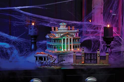 Department 56 Snow Village Halloween Disneyland Haunted Mansion Lit Building, 9.1 Inch, Multicolor