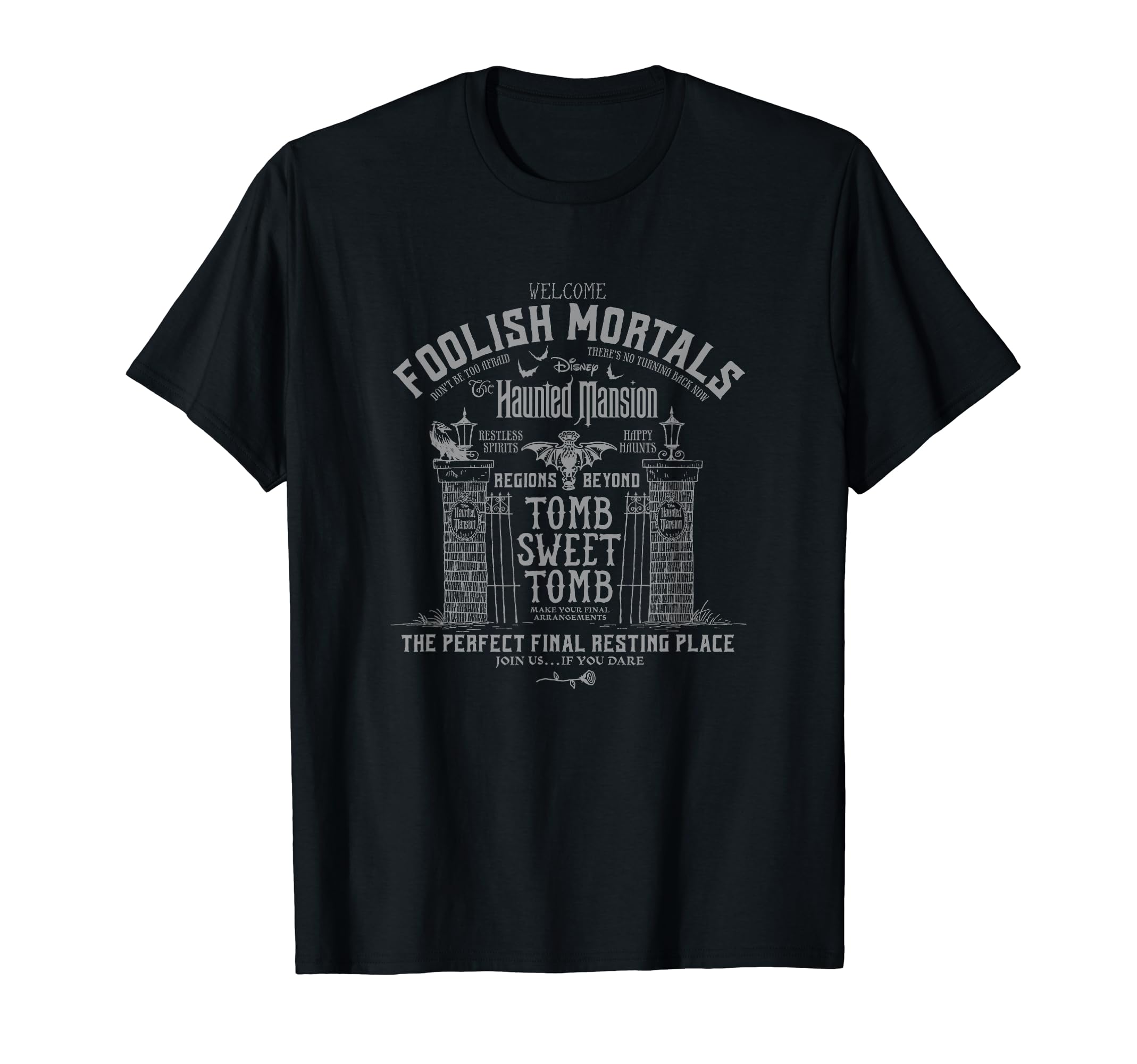 The Haunted Mansion Tomb Sweet Tomb Welcome Mortals Poster T-Shirt