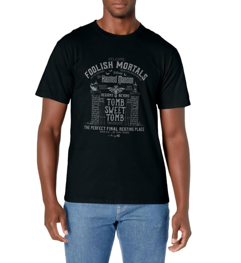 The Haunted Mansion Tomb Sweet Tomb Welcome Mortals Poster T-Shirt