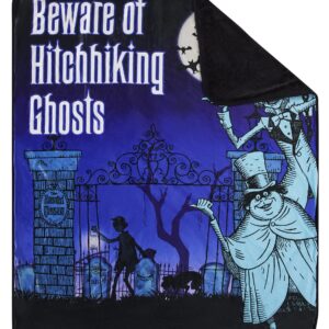 Spirit Halloween Disney The Haunted Mansion Hitchhiking Ghosts Fleece Blanket