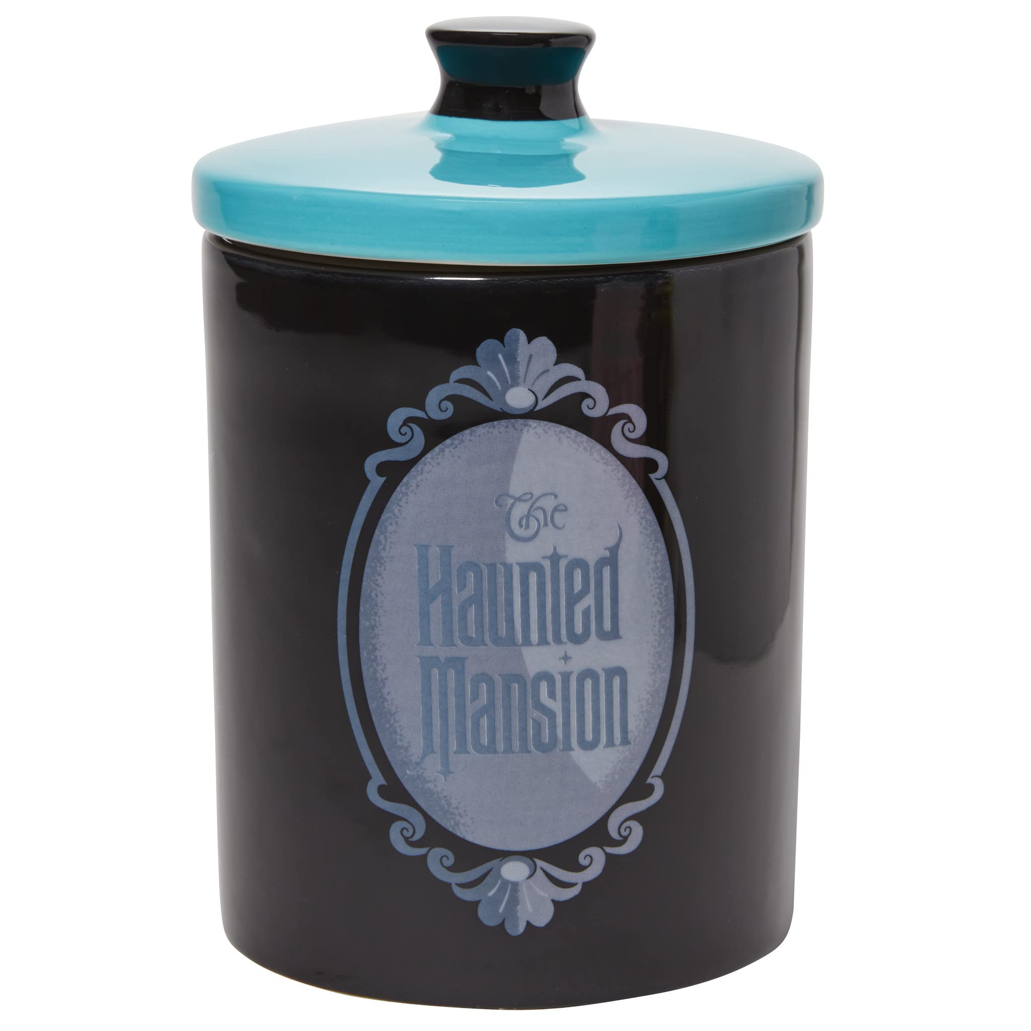 Enesco Disney Ceramics The Haunted Mansion Canister Cookie Jar, 7.5 Inch, Multicolor