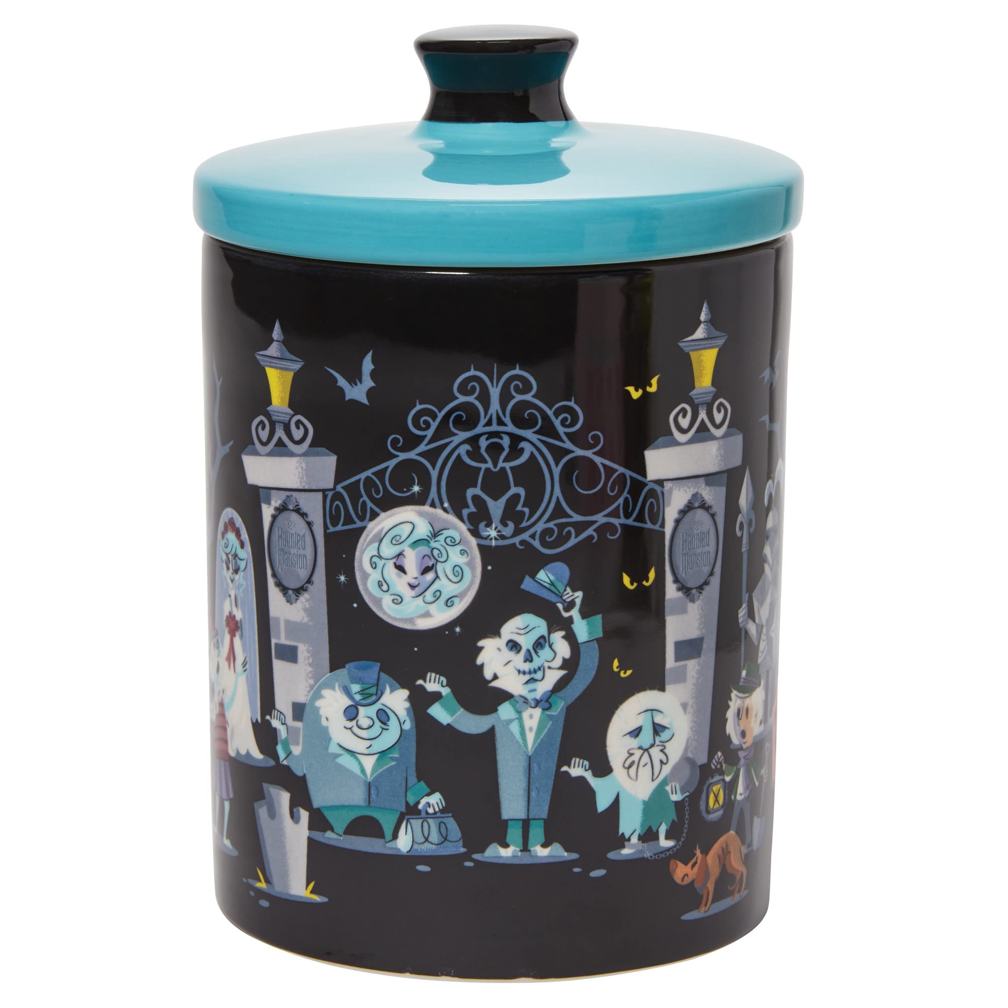 Enesco Disney Ceramics The Haunted Mansion Canister Cookie Jar, 7.5 Inch, Multicolor