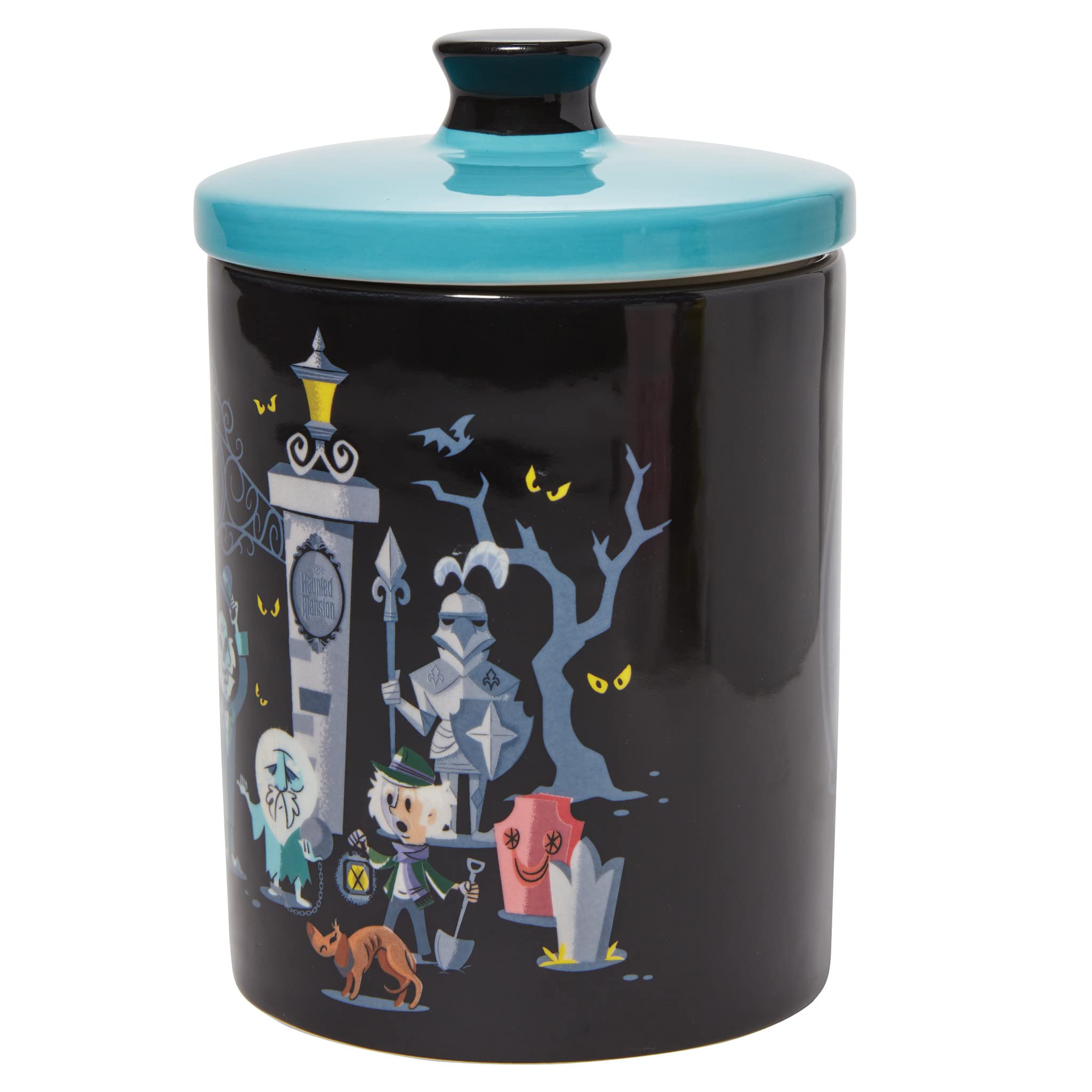 Enesco Disney Ceramics The Haunted Mansion Canister Cookie Jar, 7.5 Inch, Multicolor