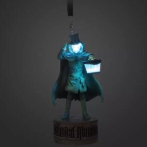 Disney Parks Haunted Mansion Hat Box Ghost Light Up Ornament