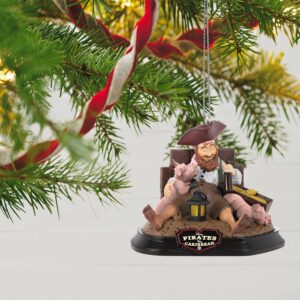 Hallmark Keepsake Christmas Ornament 2022, Disney Pirates of The Caribbean A Short Snooze, Light and Sound