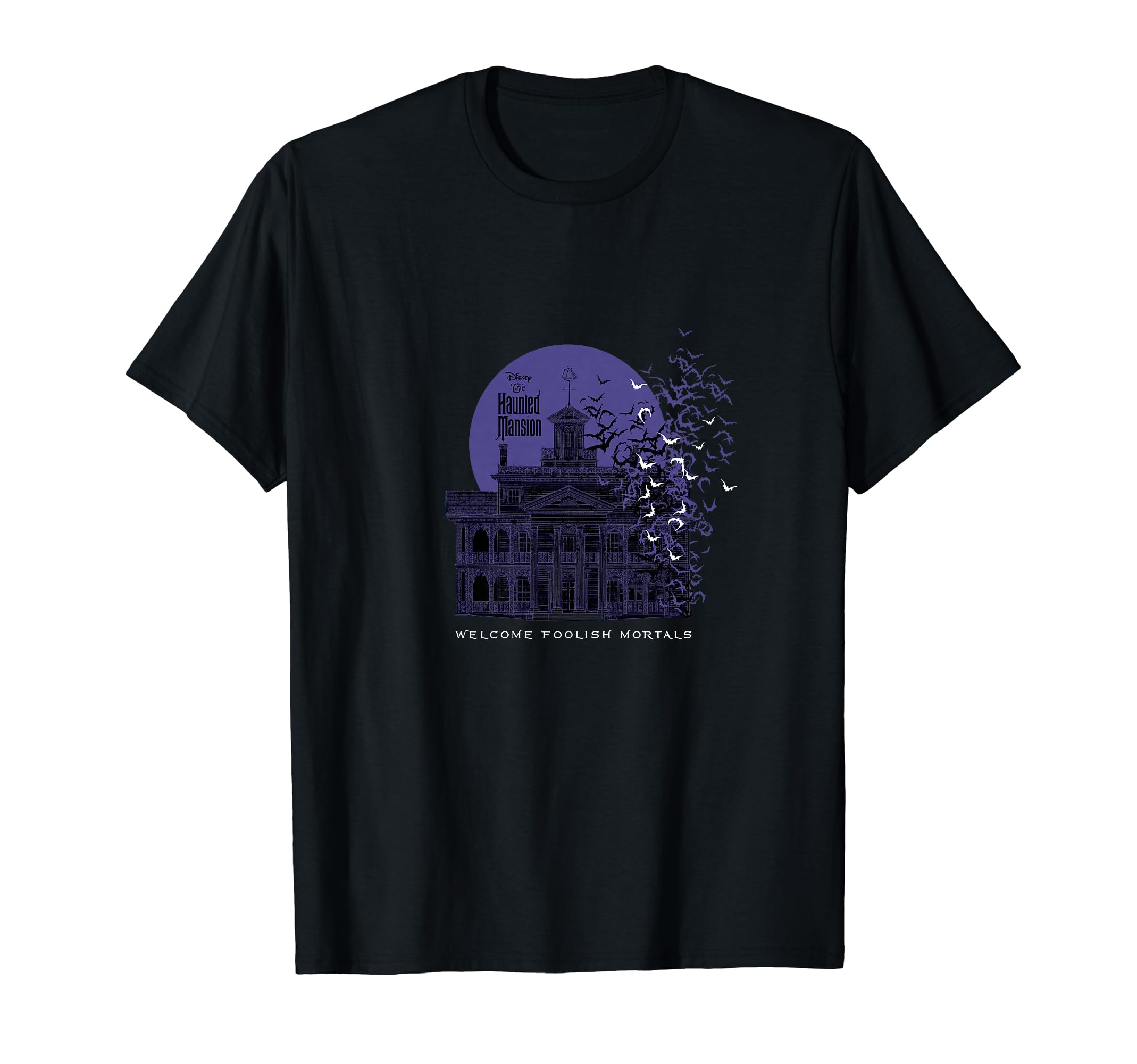 The Haunted Mansion Welcome Foolish Mortals Bats Poster T-Shirt