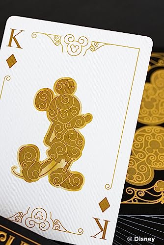 Bicycle Disney Mickey Mouse Inspired Black and Gold Playing Cards