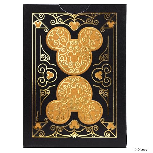 Bicycle Disney Mickey Mouse Inspired Black and Gold Playing Cards