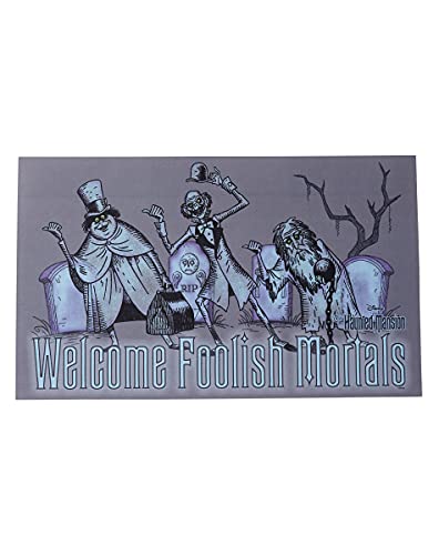 Spirit Halloween The Haunted Mansion Welcome Foolish Mortals Doormat | Officially Licensed | Halloween Décor | Disney