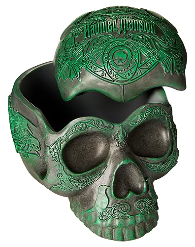 Spirit Halloween Disney's The Haunted Mansion Tabletop Skull | Officially Licensed | Home Décor | Horror Décor | Skull Decoration