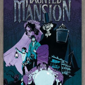 Trends International Disney Haunted Mansion - Group Wall Poster, 22.375" x 34", Barnwood Framed Version