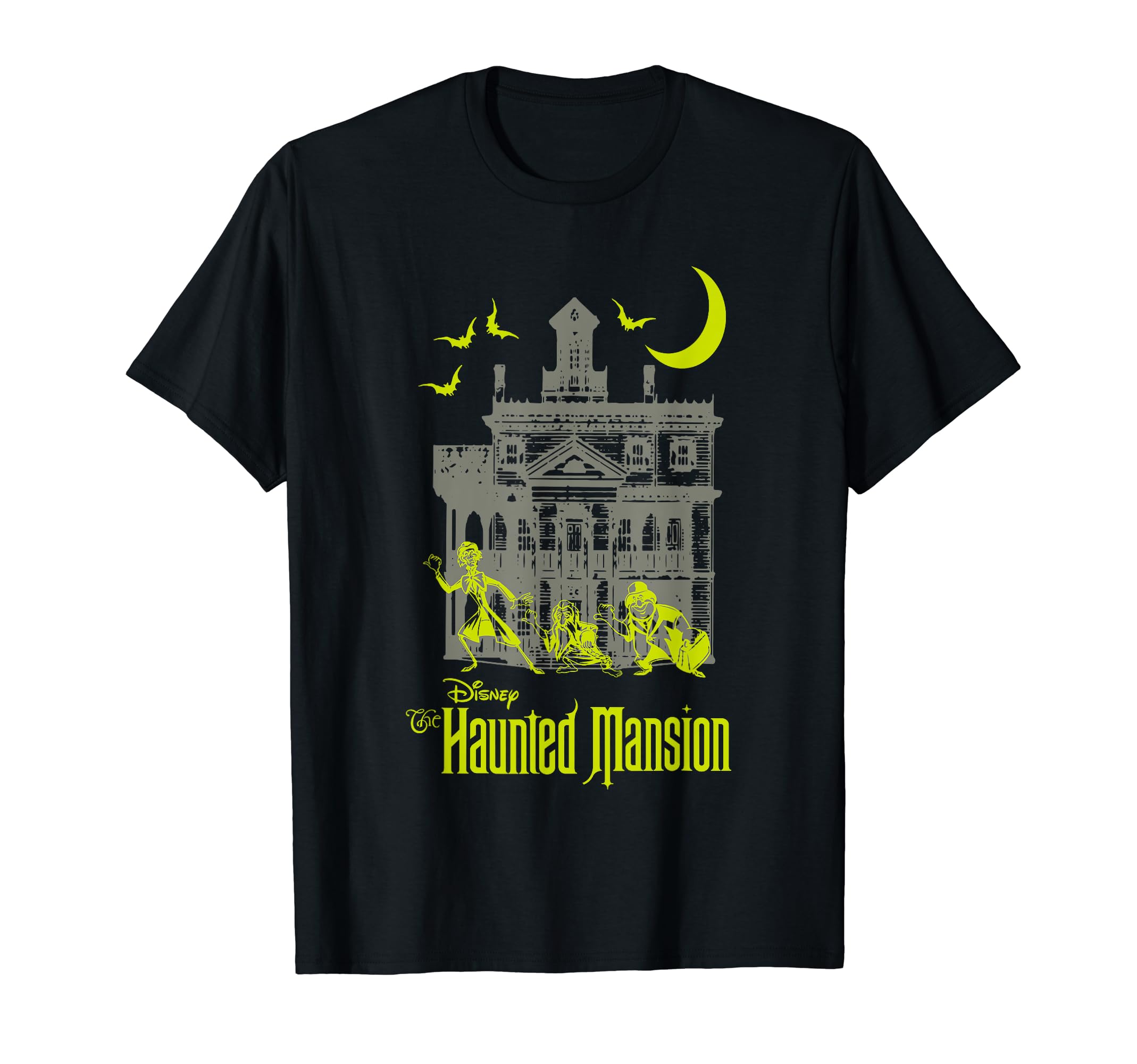 The Haunted Mansion Hitchhiking Ghosts Silhouettes Shot T-Shirt