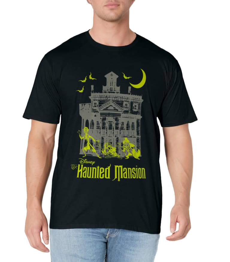 The Haunted Mansion Hitchhiking Ghosts Silhouettes Shot T-Shirt