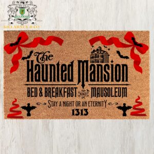 The Haunted welcome foolish mortals doormat Decor Mansion Door Mat Decoration Halloween Haunted party decoration Christmas decor