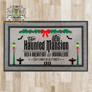 The Haunted welcome foolish mortals doormat Decor Mansion Door Mat Decoration Halloween Haunted party decoration Christmas decor